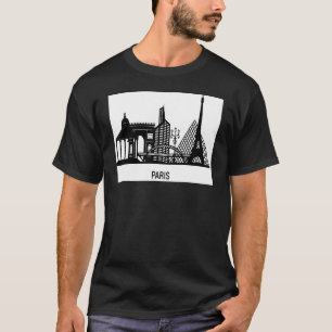 Camiseta Eu Amo Paris Eiffel Tower França