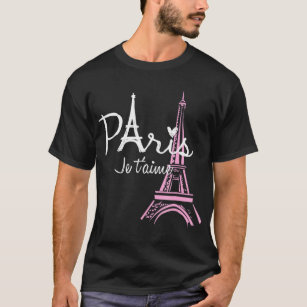 Camiseta Eu Amo Paris Eiffel Tower France T Shirt French So