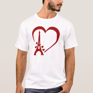 Camiseta Eu Amo Paris, Paris Romântica, Viagem inspirada em
