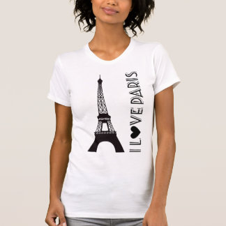 Camiseta Eu Amo Paris | Torre Eiffel
