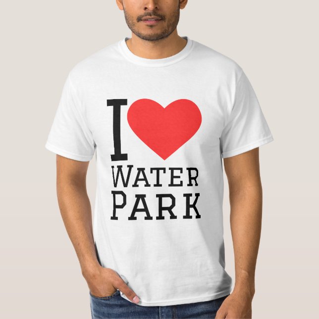 Camiseta Eu amo parque aquático (Frente)