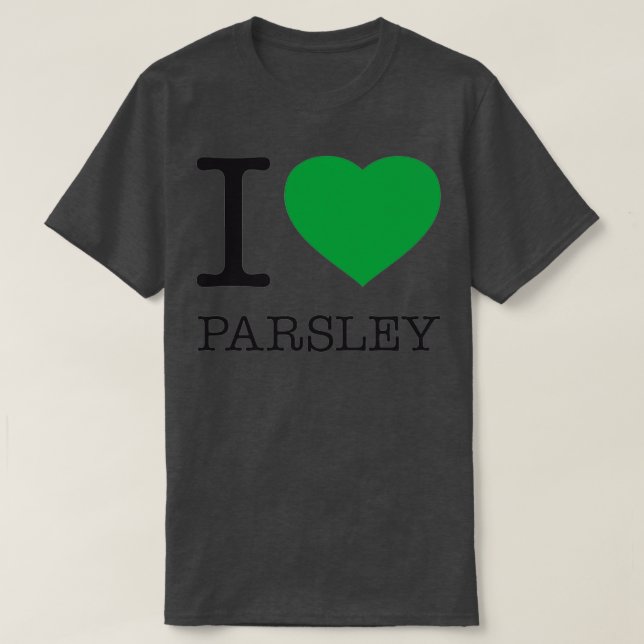 CAMISETA EU AMO PARSLEY (Frente do Design)