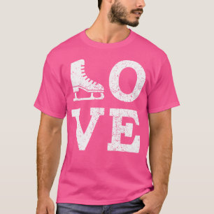Camiseta Eu Amo Patinação No Gelo Natal Divertido