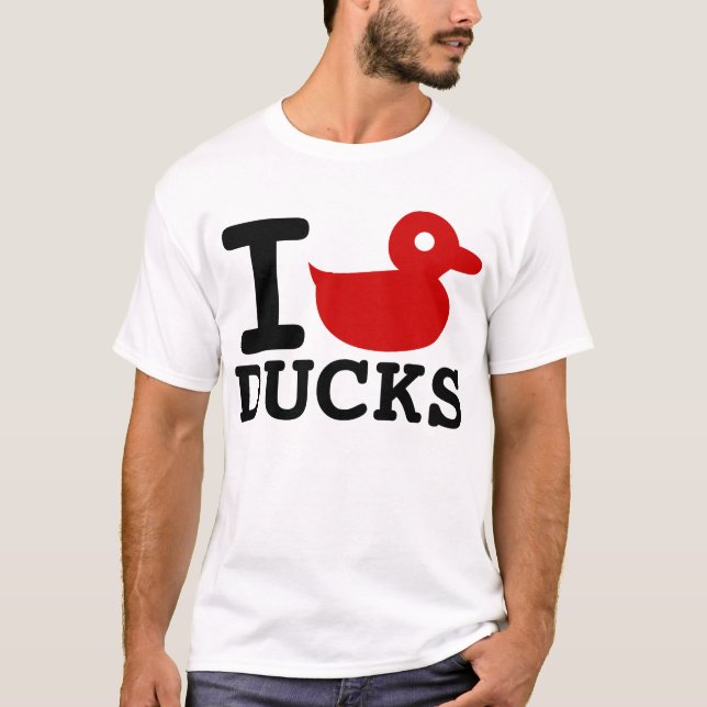 CAMISETA EU AMO PATOS (Frente)