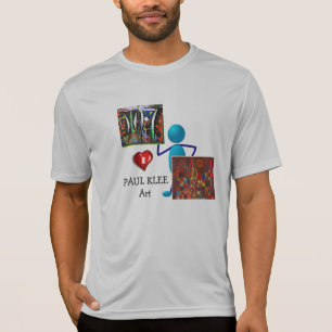 Camiseta Eu Amo Paul Klee Art, T-Shirt