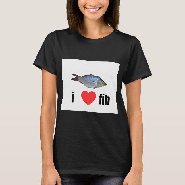 Camiseta eu amo peixe! (Frente)