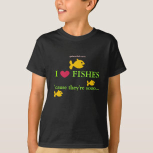 Camiseta Eu amo peixes…