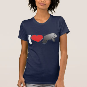 Camiseta Eu amo peixes-boi
