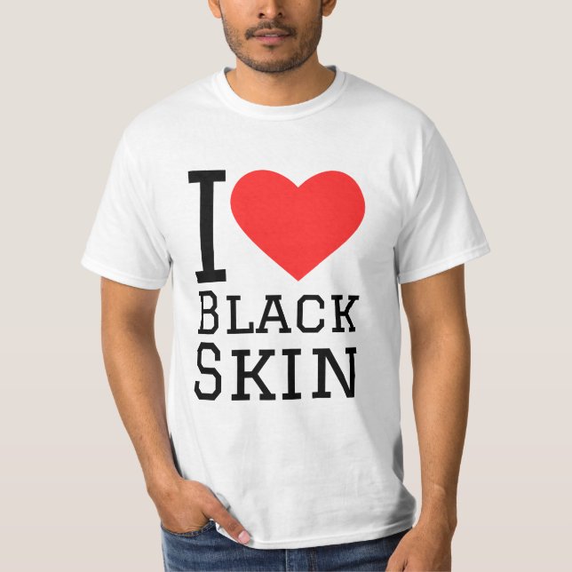 Camiseta Eu amo pele negra (Frente)