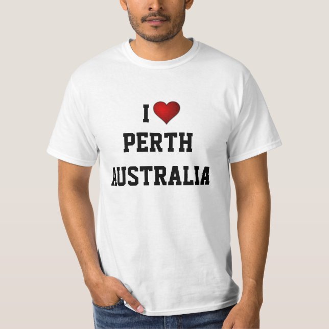 CAMISETA EU AMO PERTH, AUSTRÁLIA (Frente)