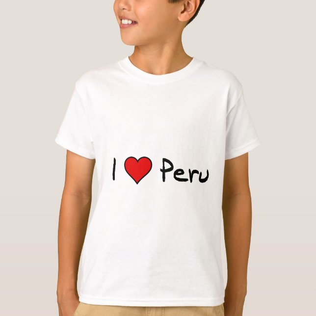 Camiseta Eu amo Peru (Frente)