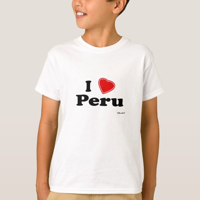 Camiseta Eu amo Peru (Frente)