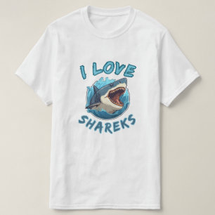 Camiseta Eu Amo Pescador de Tubarões
