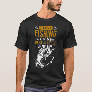 Camiseta Eu Amo Pescar Com A Melhor Captura Minha Esposa Da