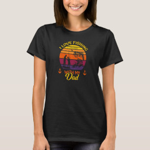 Camiseta Eu Amo Pescar Com Meu Pai Equipe De Pesca Pesca T
