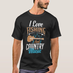 Camiseta Eu Amo Pescar E Música Country 1