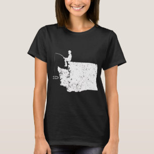 Camiseta Eu Amo Pescar Pai WA Humor de Pesca de Robalo