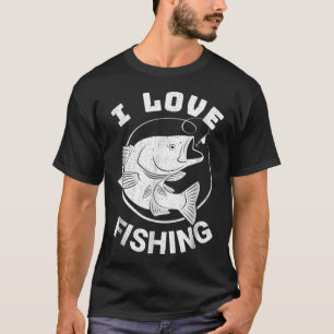 Camiseta Eu Amo Pescar Presente Engraçado para Amante de Pe