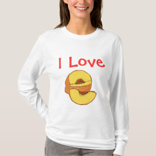 Camiseta Eu amo pêssegos