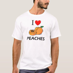Camiseta Eu amo pêssegos