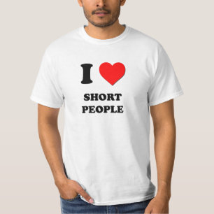Camiseta Eu amo pessoas curtas