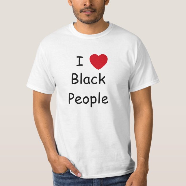 Camiseta Eu amo pessoas negras (Frente)
