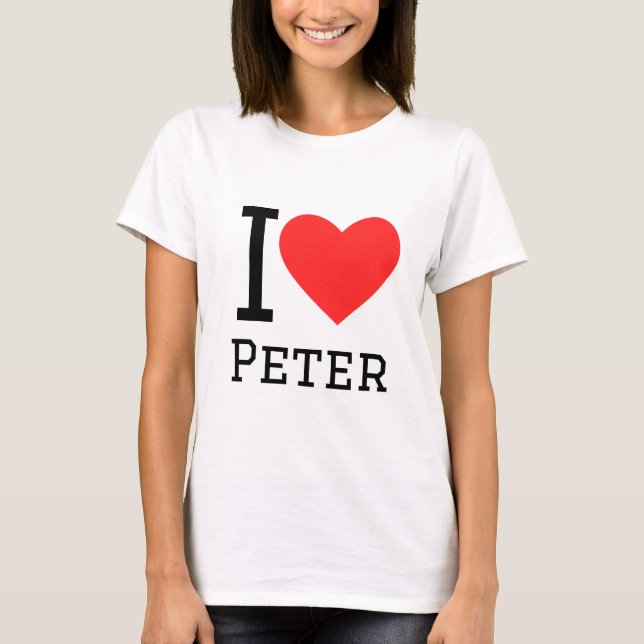 Camiseta Eu amo Peter (Frente)