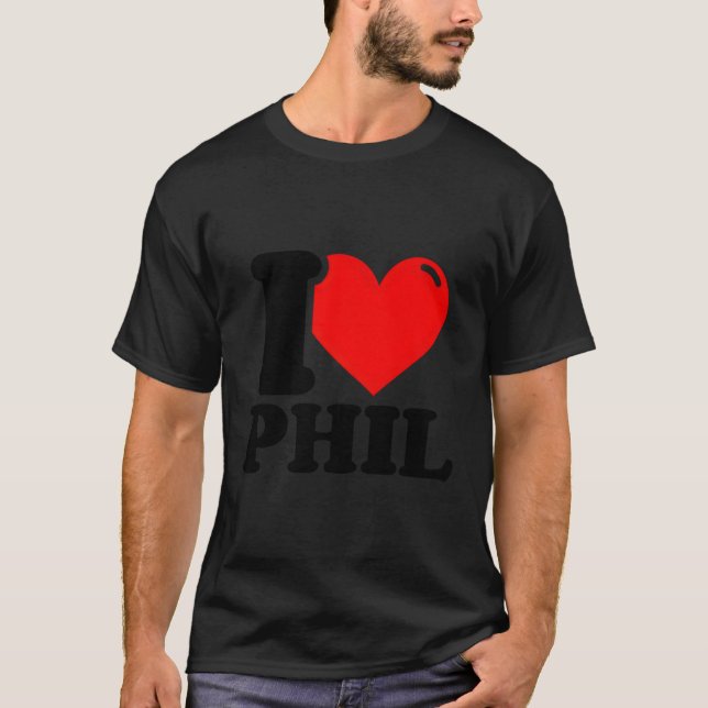 Camiseta Eu Amo Phil (Frente)