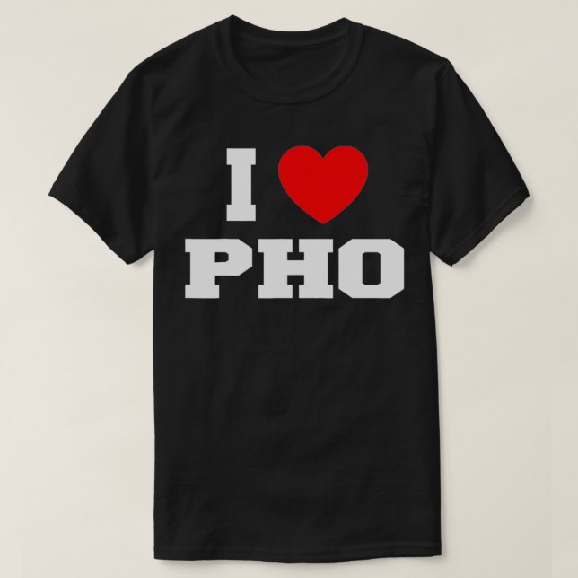 Camiseta Eu Amo Pho (Frente do Design)
