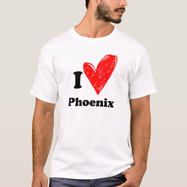 Camiseta Eu amo Phoenix (Frente)