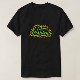 Camiseta EU AMO PICKLEBALL EUA Design, Pickleball