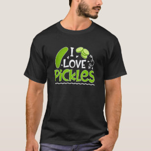 Camiseta Eu Amo Pickles Pepino Treinador de Dieta Dietista