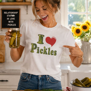 Camiseta Eu Amo Picles