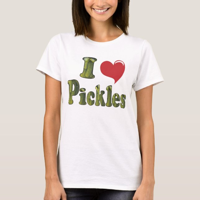 Camiseta Eu Amo Picles (Frente)