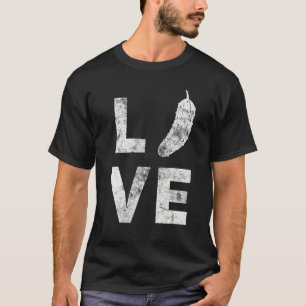 Camiseta Eu Amo Picles Para Picles De Pepino Tema Frutas