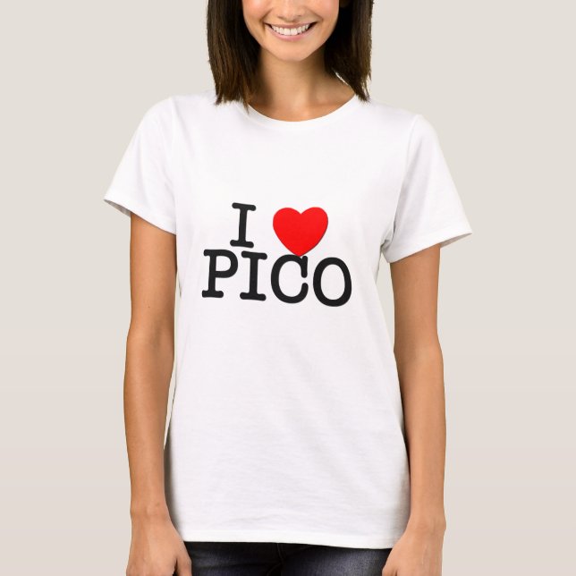 Camiseta Eu amo Pico Massachusetts (Frente)