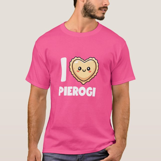 Camiseta Eu Amo Pierogi Maker Funny Pierogi Squad Polonês (Frente)