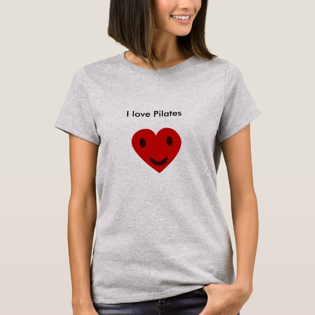 Camiseta Eu amo Pilates (Frente)