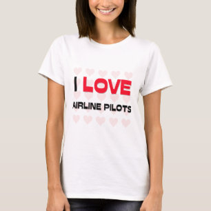 CAMISETA EU AMO PILOTOS DA LINHA AÉREA