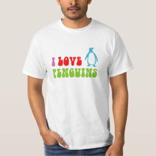 Camiseta Eu Amo Pinguins