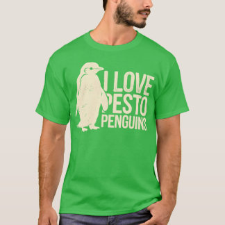 Camiseta Eu amo pinguins de pesto Família Pesto Penguin