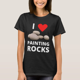 Camiseta Eu Amo Pintar Rochas Coração Rocha Gentileza Pinta