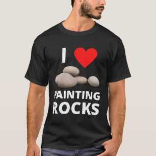Camiseta Eu Amo Pintar Rochas Coração Rocha Gentileza Pinta