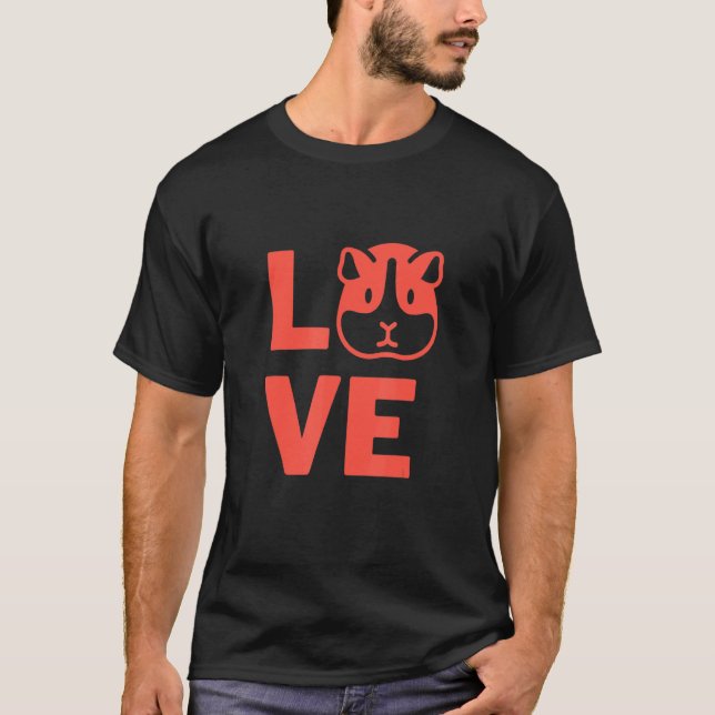 Camiseta Eu Amo Pinus Roedores De Porco E Animais 2 (Frente)