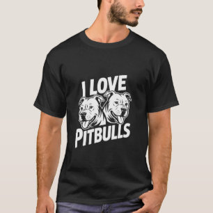 Camiseta Eu Amo Pitbulls Expresse Sua Paixão