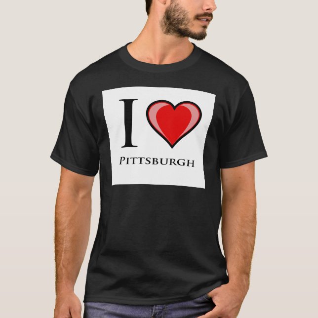Camiseta Eu amo Pittsburgh (Frente)