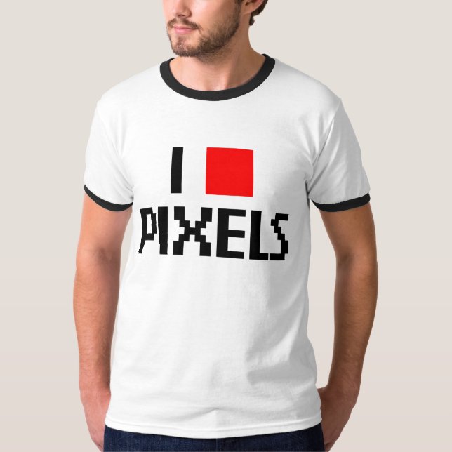 Camiseta Eu amo pixéis (Frente)