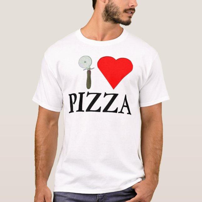 Camiseta Eu Amo Pizza (Frente)