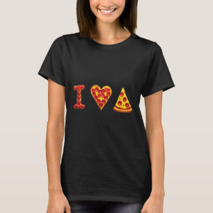 Camiseta Eu Amo Pizza Amantes de Comida Italiana Pizza é o