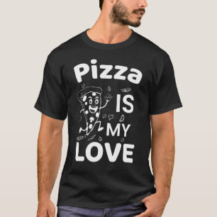 Camiseta Eu Amo Pizza - Camisa Engraçada para Aman